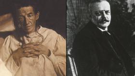 Auguste Deter (izqda) y Alois Alzheimer (drcha)