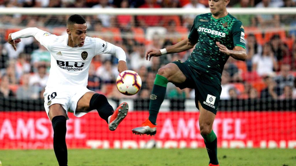 Partido entre Valencia y Betis de la cuarta jornada de Liga.