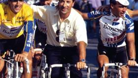 Jesús Rodríguez Magro, junto a Indurain.