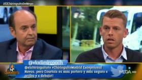 Juanma Rodríguez y Jota Jordi discuten en El Chiringuito. Foto: Twitter (@elchiringuitotv)