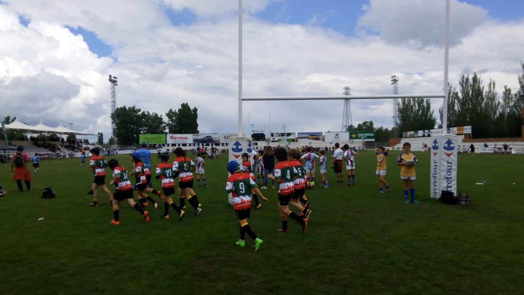 Imagen de archivo de un campo de rugby de Valladolid