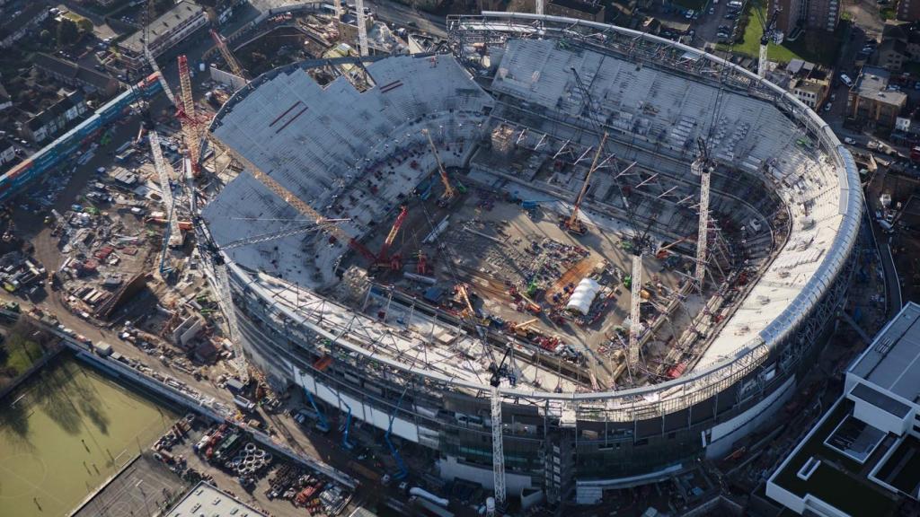 El precario estado del Tottenham Stadium. Foto: new-stadium.tottenhamhotspur.com