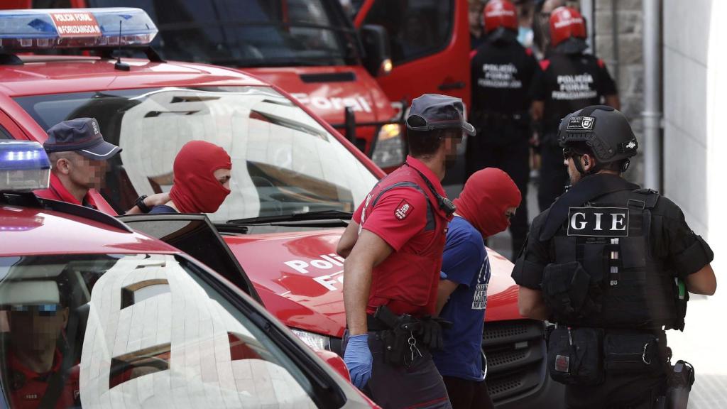 Los tres detenidos han sido trasladados el juzgado de Aoiz en la mañana de este viernes