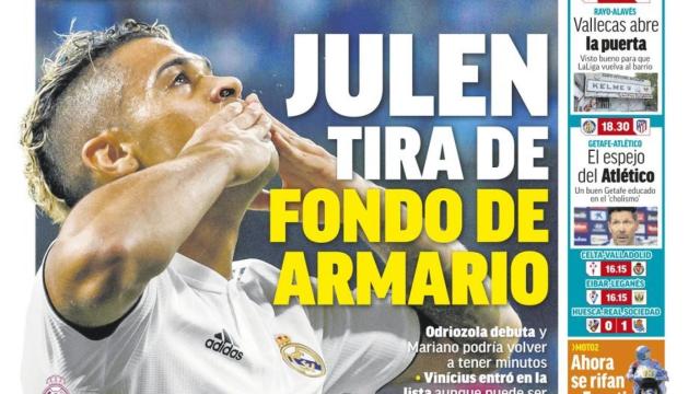 La portada del diario MARCA (22/09/2018)