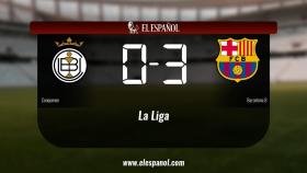 El Barcelona B vence en el Municipal La Fuensanta (0-3)