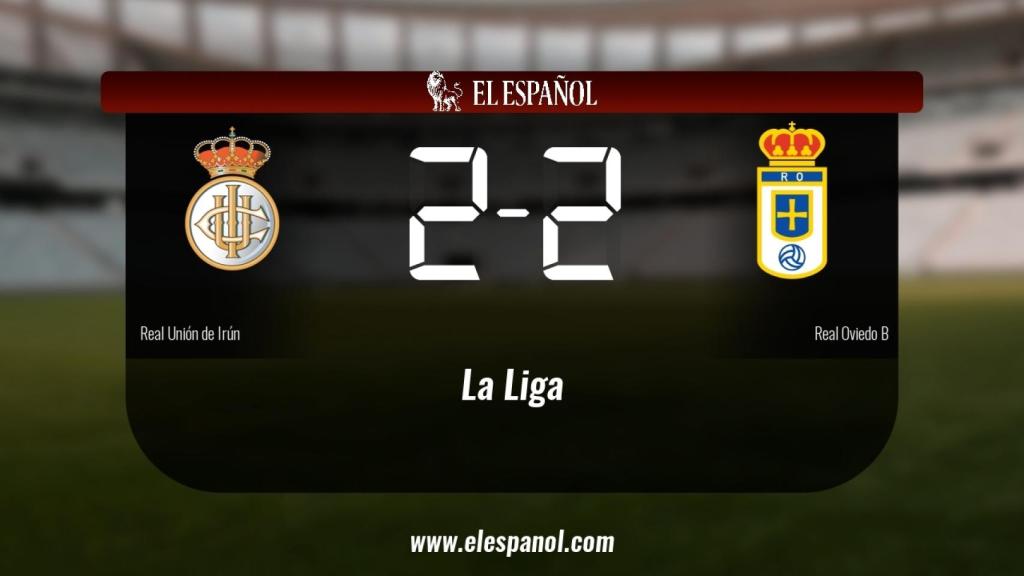 Empate (2-2) entre la Real Unión de Irún y el Real Oviedo B