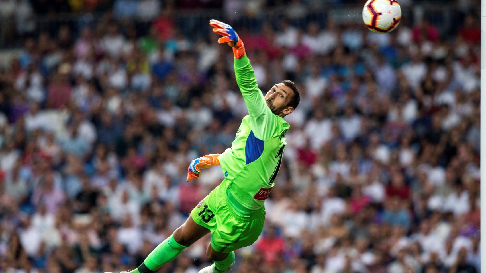 Diego López durante el partido del Espanyol ante el Real Madrid