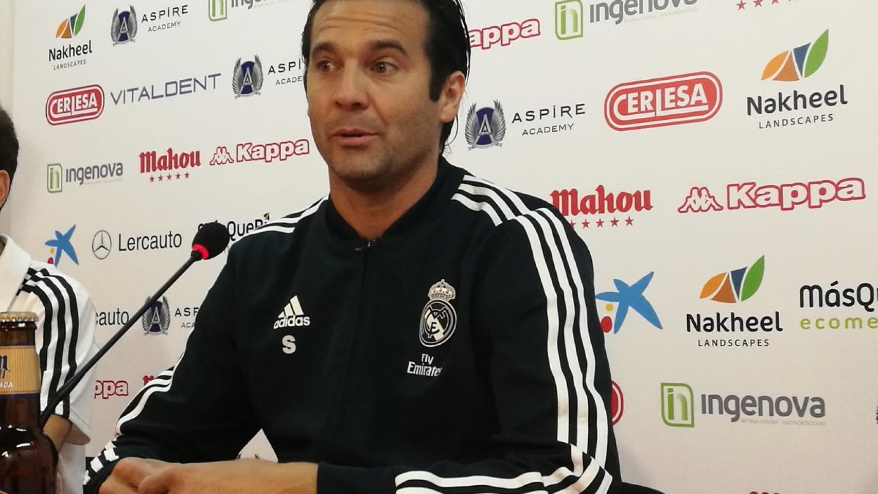 Solari en rueda de prensa. Foto: Twitter (@CyDLeonesa)