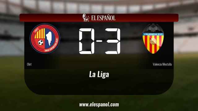 El Olot cae derrotado ante el Valencia Mestalla (0-3)