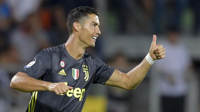 Cristiano  en el partido ante el Frosinone. Foto: juventus.com