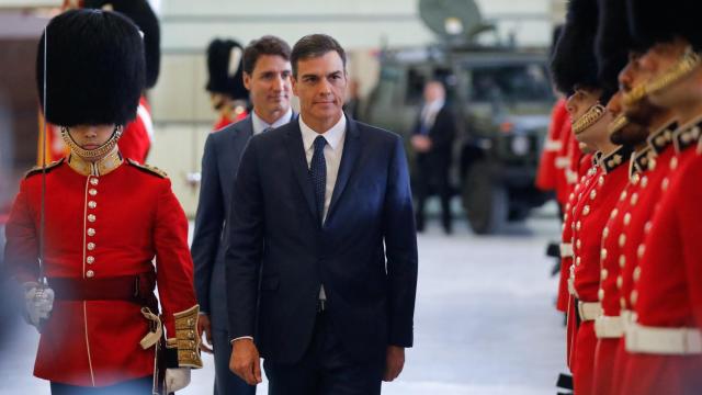 Sánchez a su llegada a Canadá.