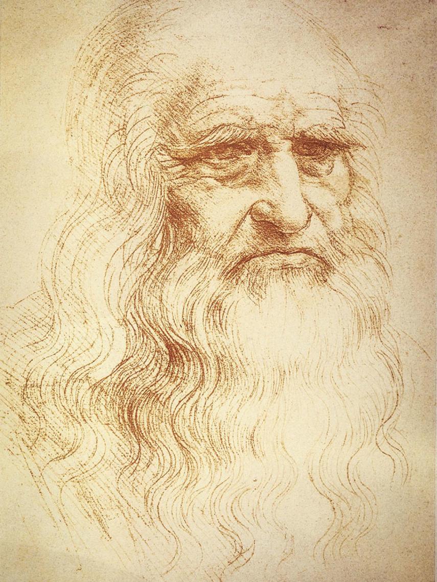 Retrato de Leonardo Da Vinci.