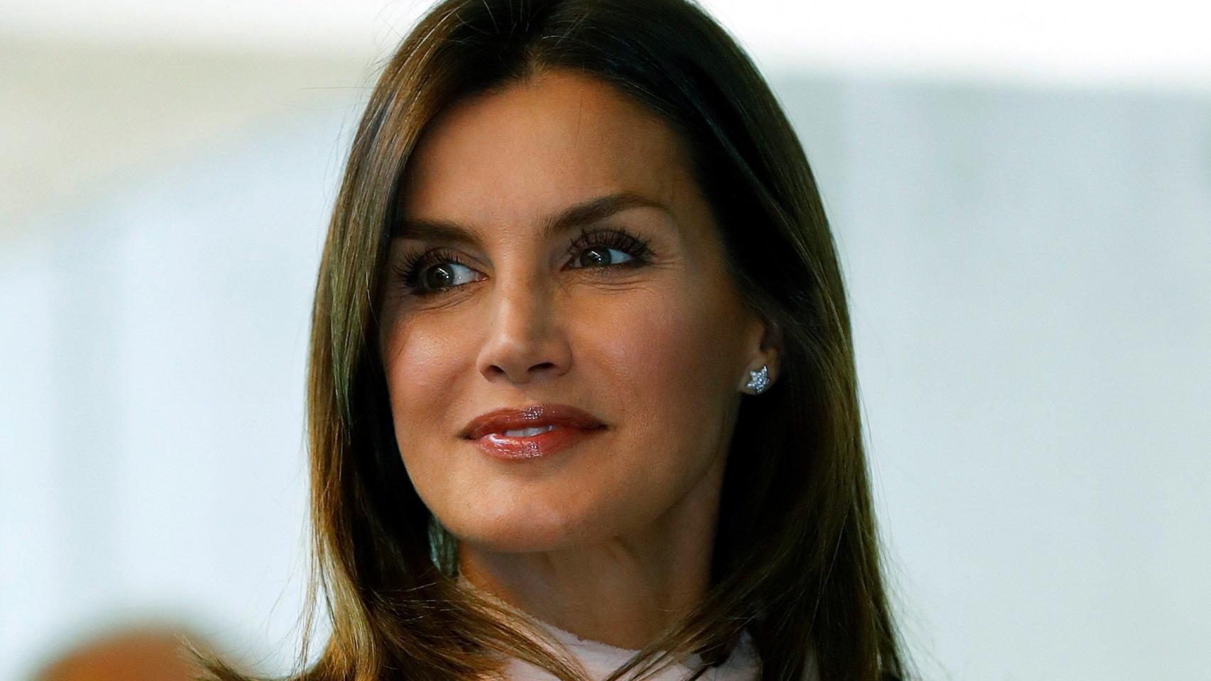 La reina Letizia en el primer acto de su semana más intensa de trabajo.