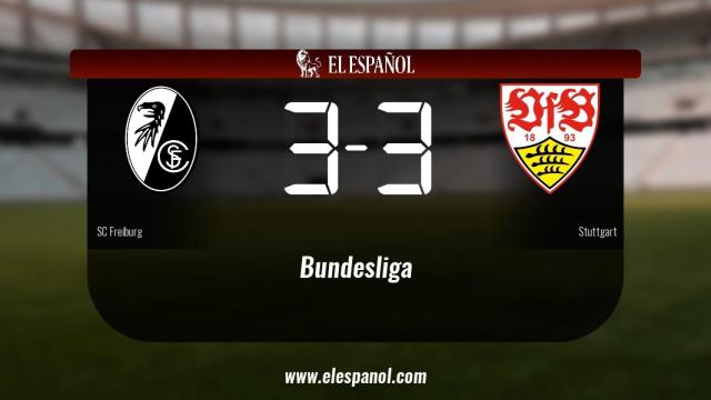 Empate a tres entre el SC Freiburg y el Stuttgart