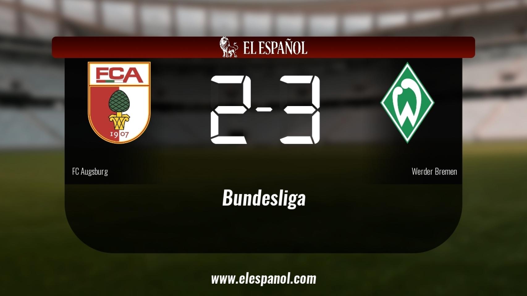 El Werder Bremen se lleva tres puntos a casa