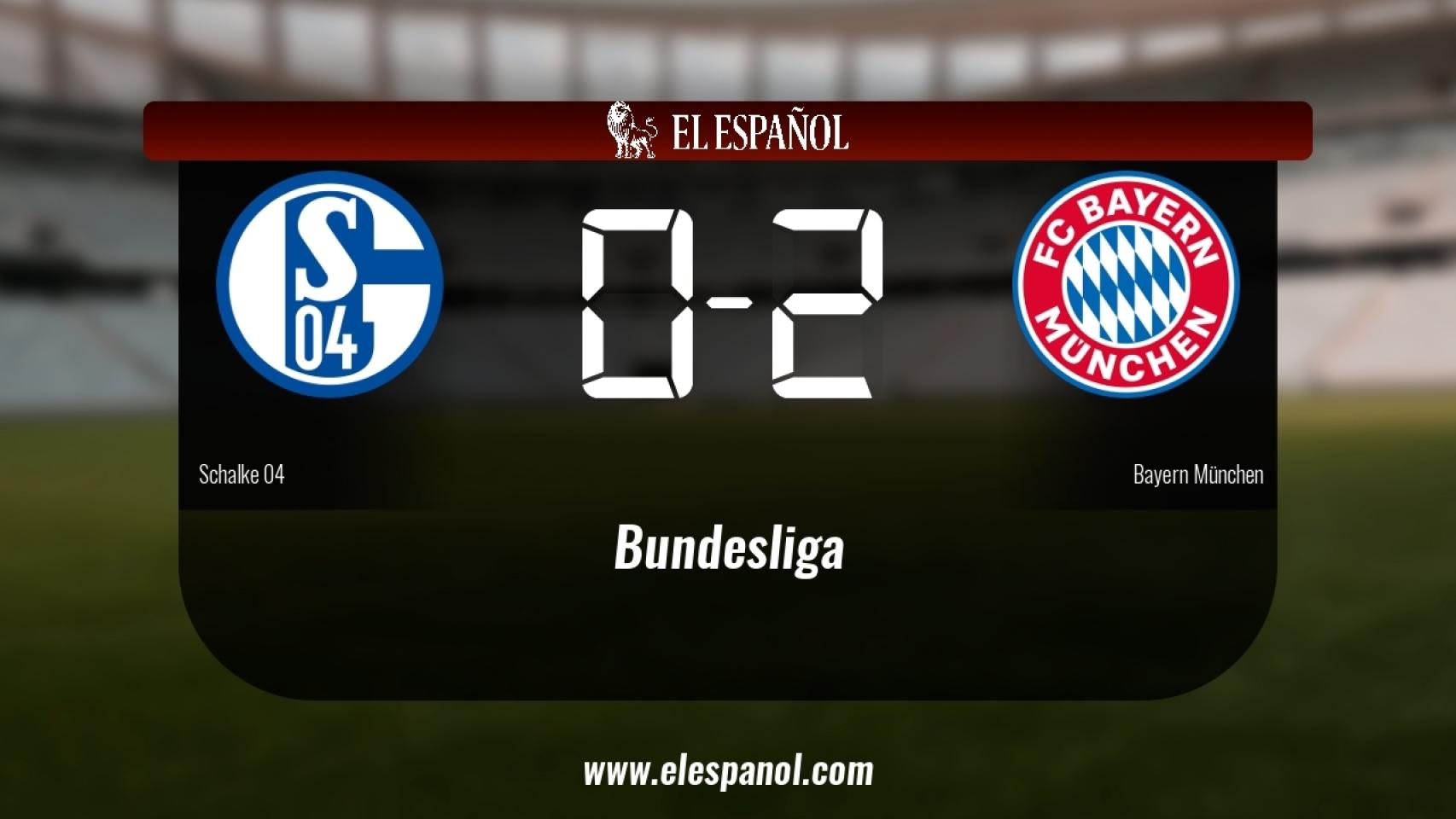 El Bayern München doblegó al Schalke 04 por 0-2