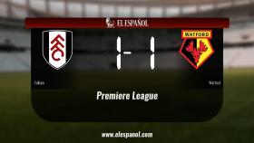 Empate (1-1) entre el Fulham y el Watford