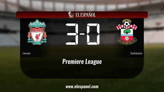 Tres puntos para el equipo local: Liverpool 3-0 Southampton