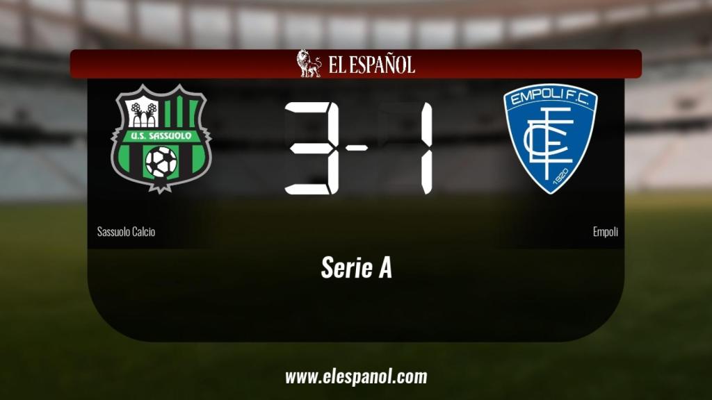 Triunfo del Sassuolo por 3-1 frente al Empoli