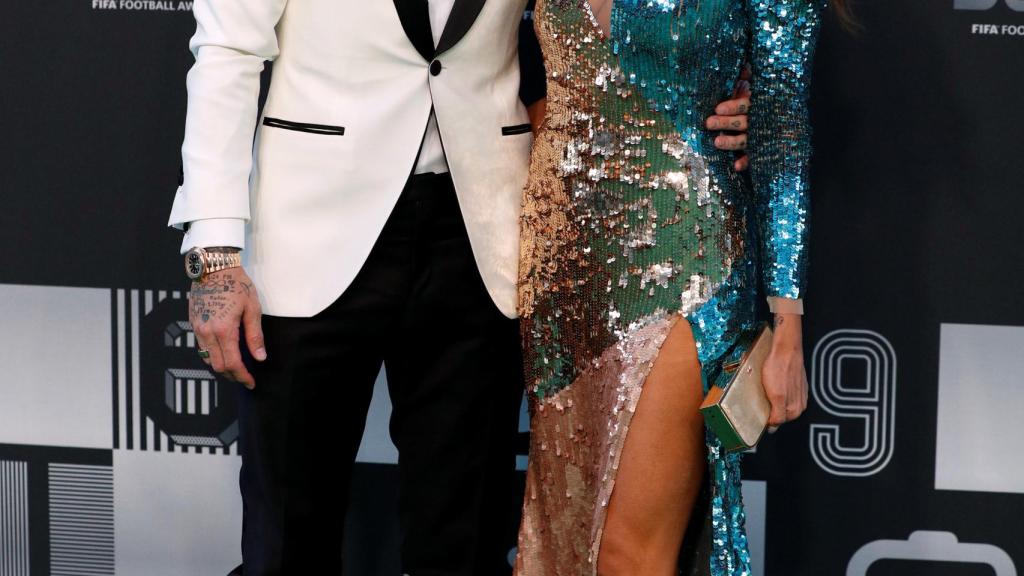 Sergio Ramos y Pilar Rubio, en los premios de The Best de la FIFA