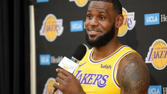 LeBron James, en su comparecencia ante la prensa.