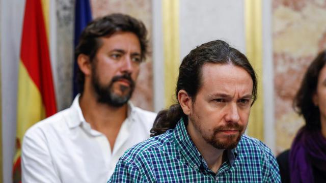 Pablo Iglesias durante una intervención en el Congreso