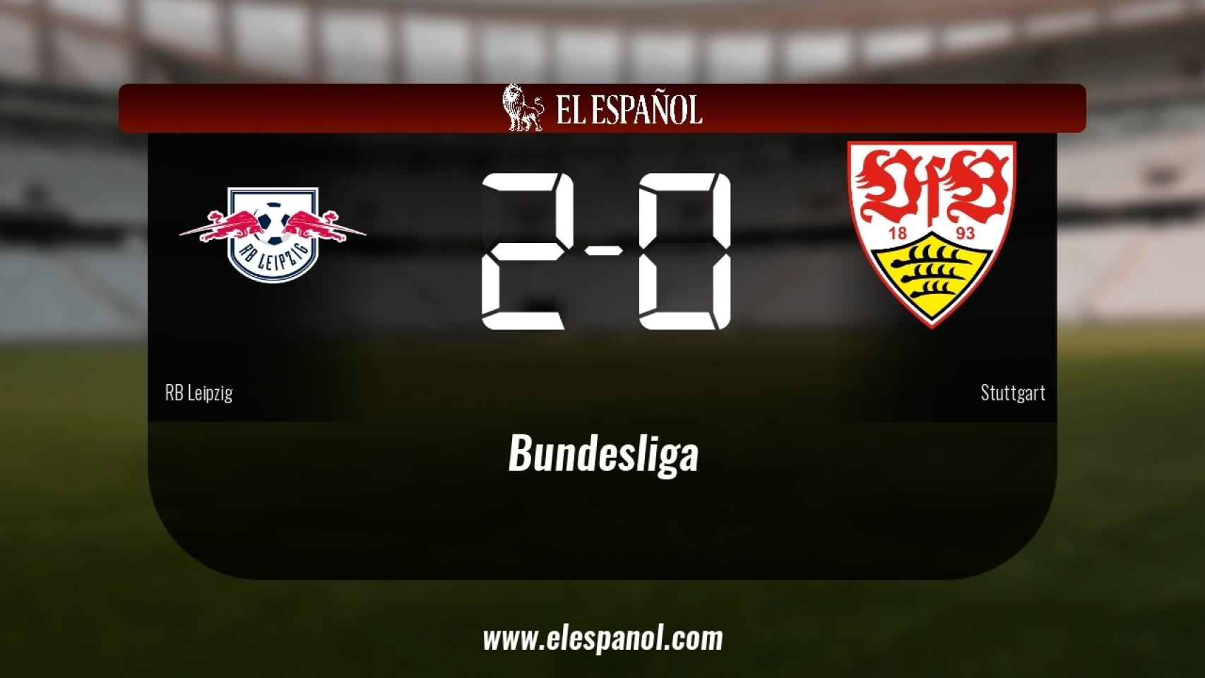 El RB Leipzig derrotó al Stuttgart por 2-0