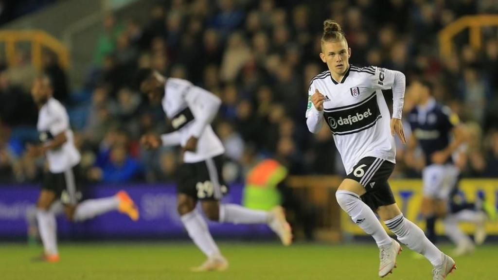 Harvey Elliott, en el partido ante el Milwall. Foto: fulhamfc.com.