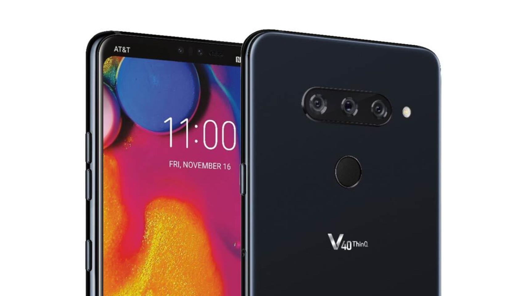 Nueva imagen del LG V40 con su triple cámara en formato horizontal (actualizado)