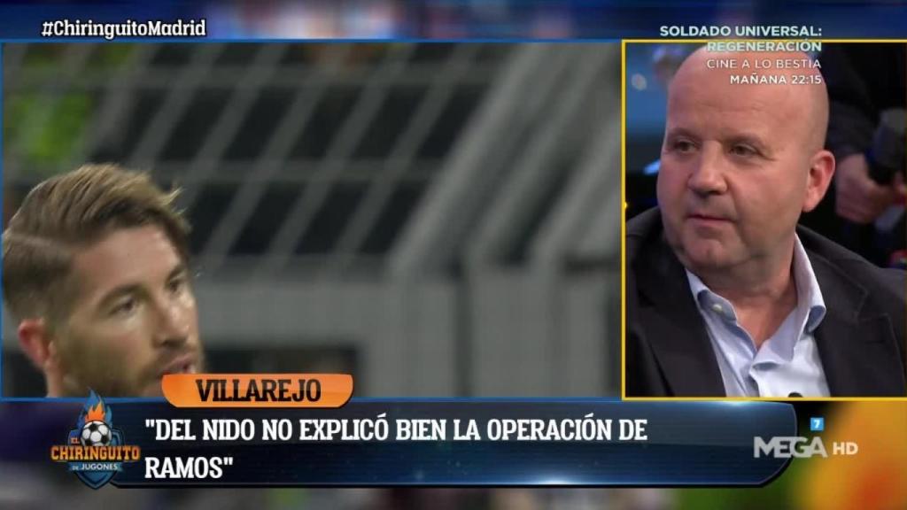 Luis Villarejo, en El Chiringuito de Jugones.