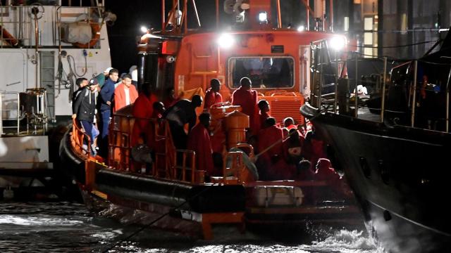 Llegada de inmigrantes al puerto de Almería el pasado sábado 22 de septiembre.