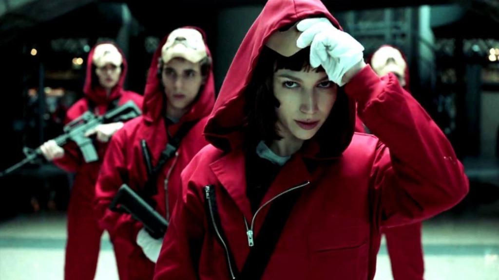 Fotograma de 'La casa de papel', serie emitida por Netflix.