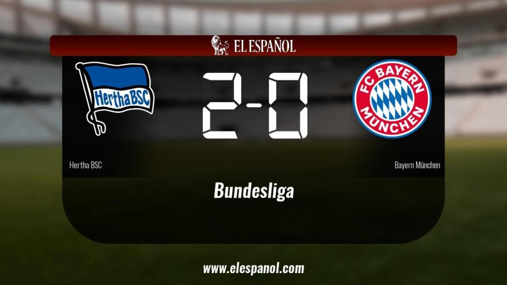 Tres puntos para el equipo local: Hertha BSC 2-0 Bayern München