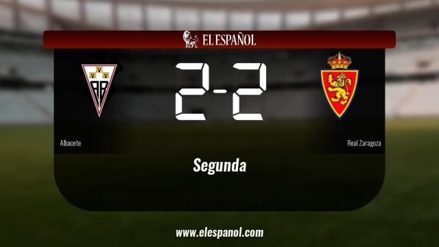 El Albacete y el Real Zaragoza empatan (2-2)