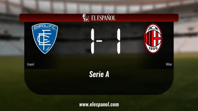 El Empoli y el Milan empatan (1-1)