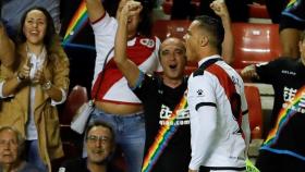 Raúl de Tomás celebra un gol en el Rayo Vallecano - Espanyol