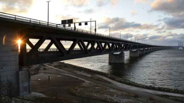 El Puente Oresund que une Suecia y Dinamarca.