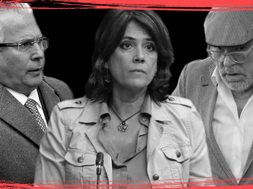 Baltasar Garzón, Dolores Delgado y Villarejo.