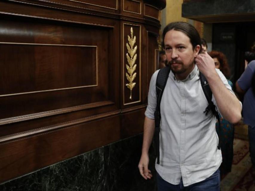 Pablo Iglesias, en el congreso.