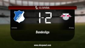 El RB Leipzig derrotó al Hoffenheim por 1-2