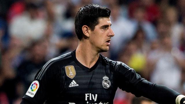 Thibaut Courtois, en un partido del Real Madrid