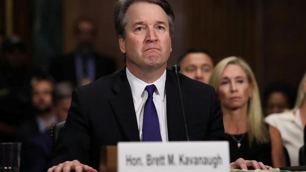 El juez Brett Kavanaugh testifica ante el Comité Judicial del Senado.