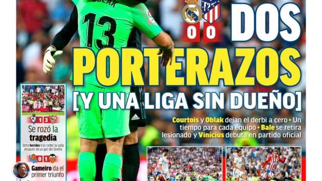 La portada del diario MARCA (30/09/2018)