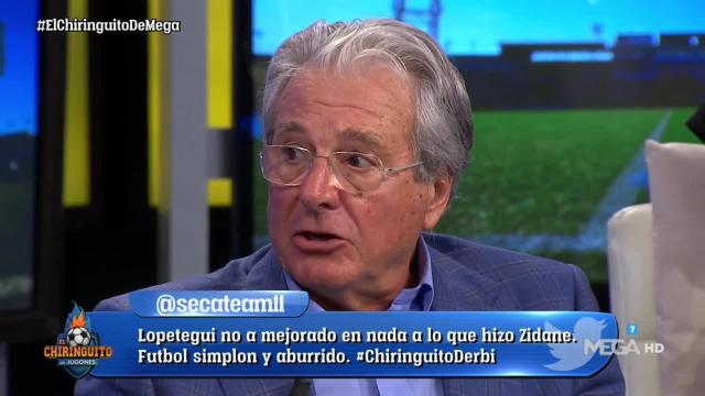 D'Alessandro en El Chiringuito. Foto: Twitter (@elchiringuitotv)