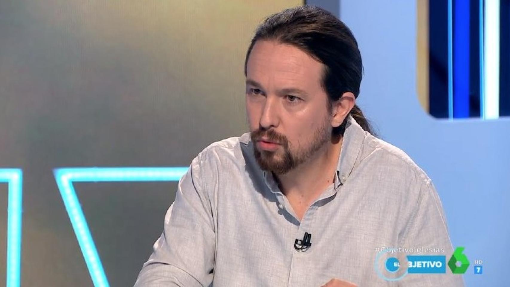 Iglesias, durante su entrevista en La Sexta este domingo.