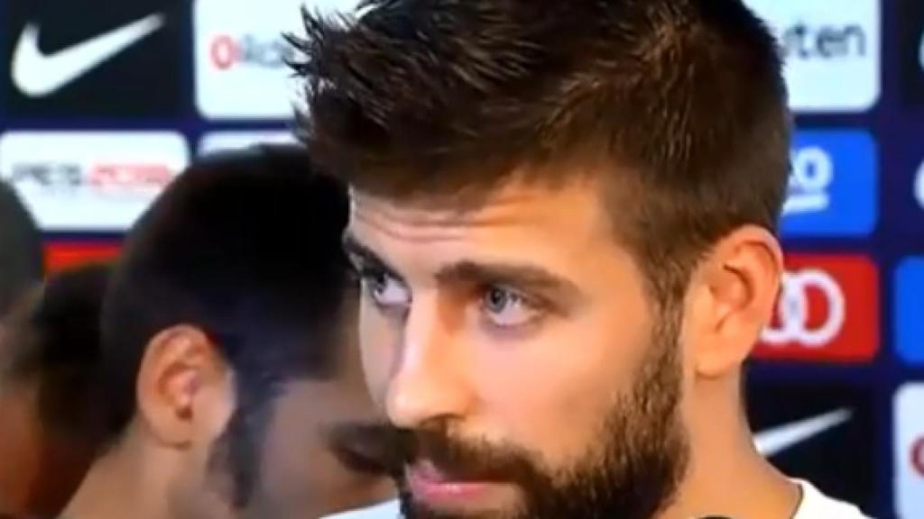 Gerard Piqué llora en zona mixta por los hechos en Cataluña