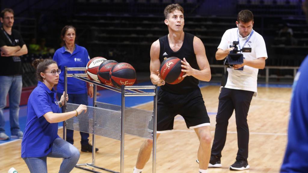 Jaycee Carroll en el concurso de triples de la ACB