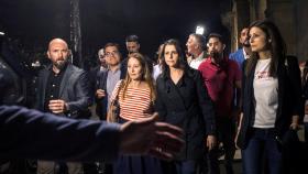 Inés Arrimadas a su salida del Parlament.