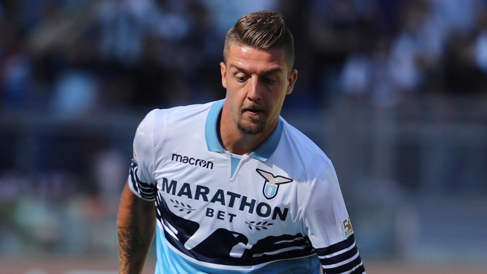 Milinkovic-Savic, en el derbi entre la Lazio y la Roma