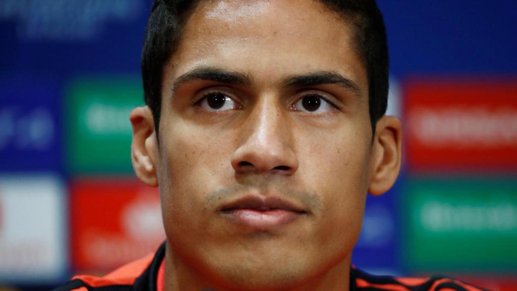 Varane, en rueda de prensa